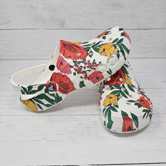 Crocs Limited Edition Floral Clogs - Picture 2 of 9